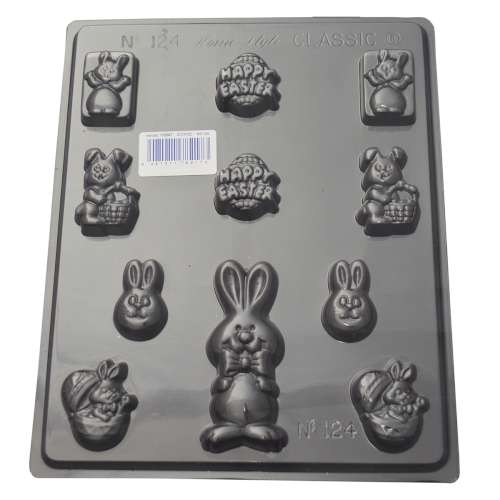 Bunny Variety Chocolate Mould - Click Image to Close